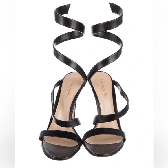 GIANVITO ROSSI Leather Gladiator Sandal Heels - Picture 5 of 5